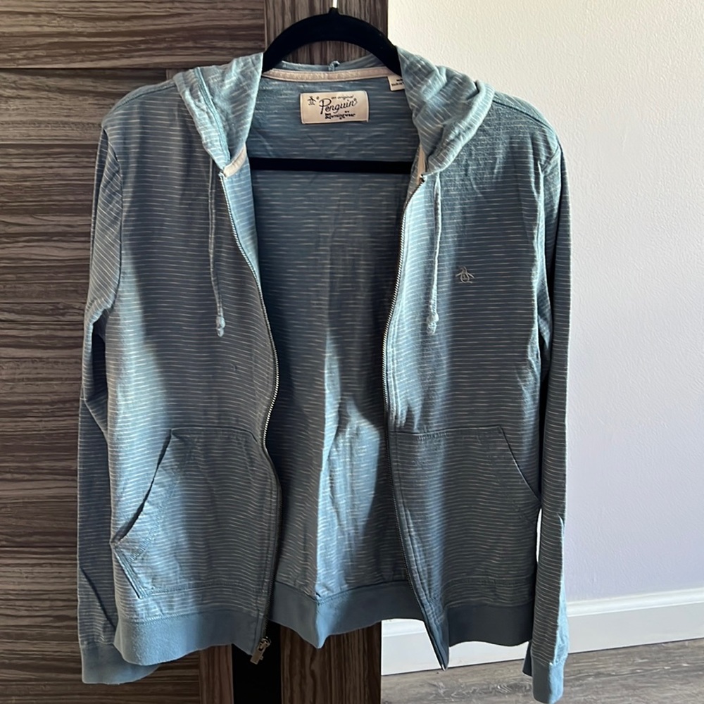 Penguin zip up hoodie